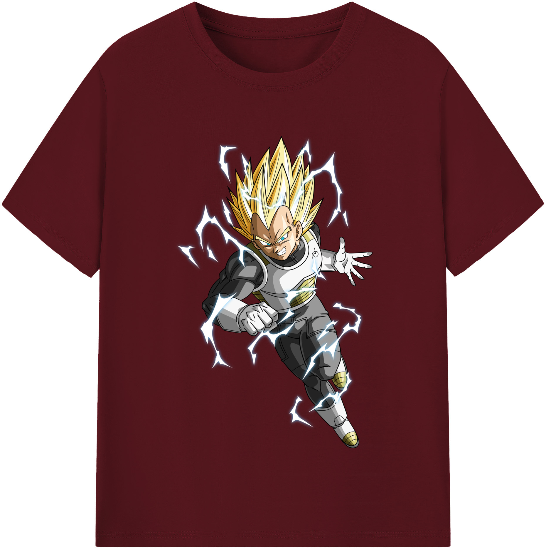 （画像用） ドラゴンボール ベジータ四世（Bejīta Yonsei）DRAGON BALL Vegeta IV 綿100％半袖Tシャツ（フロントプリント）